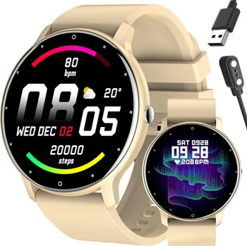 Chytré hodinky SMARTWATCH UNISEX GRAVITY GT1-1 - PULSOMETR, VLASTNÍ ŠTÍTY (sg015a) Barva (Varianta): tay-18731-uniw