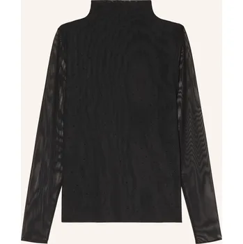 Dámské tričko Monari Dlouhé Rukávy S Ozdobnými Kameny, černá