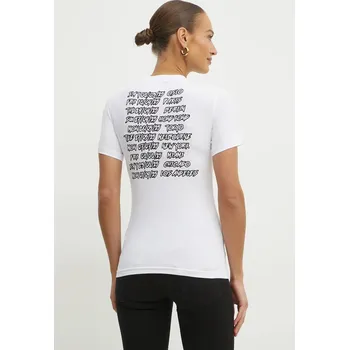 Pánské oblečení Tričko Versace Jeans Couture 78HAHC07.CJ02C bílá 00X, vel. XL