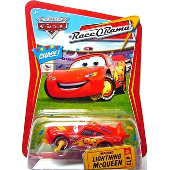 autíčko Impound McQueen - Race O Rama (Blesk McQueen s botičkou na kole) - Cars (Auta)