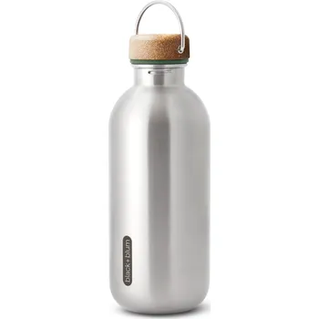 Láhev Láhev na vodu 600 ml, olivová, nerezová ocel, Black+Blum
