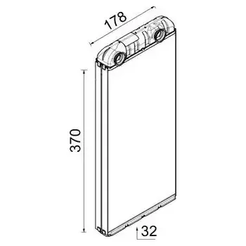 Výměník tepla MAHLE Výměník tepla vnitřního vytápění MAO AH 312 000P