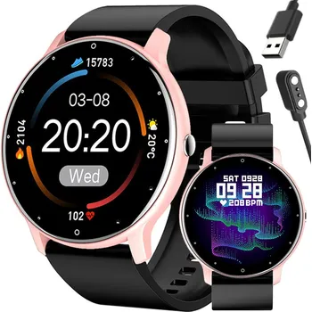 Chytré hodinky SMARTWATCH UNISEX GRAVITY GT1-1 - PULSOMETR, VLASTNÍ ŠTÍTY (sg015a) Barva (Varianta): tay-18727-uniw