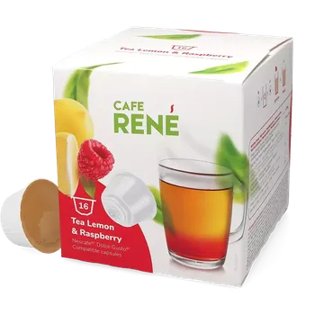 Café René | Čaj s citronem a malinami - Počet kapslí pro Dolce Gusto: 16