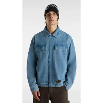 Pánská bunda VANS MCAVOY DENIM STATION JACKET STONEWASH BLUE Velikost: L
