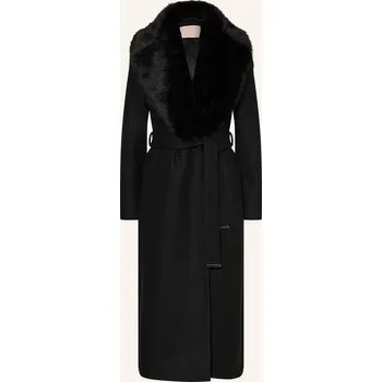 Dámský kabát Ted Baker Dámský Kabát Musea S Umělou Kožešinou, černá, 40