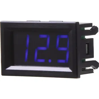 Auto elektroinstalace Digitální voltmetr, modrý