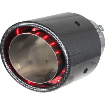 Autožárovka Tuningová koncovka výfuku s červeným/modrým LED podsvícením