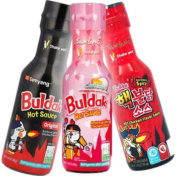 Samyang Buldak ramen Balíček 3× Samyang Buldak omáček - nejoblíbenější korejské pálivé omáčky