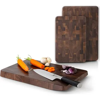 Kuchyňské prkénko Prkénko na krájení Continenta Endgrain 32,5x21,5x3 cm ořech