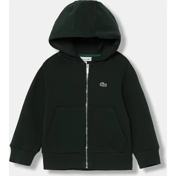 Chlapecká mikina Dětská bavlněná mikina Lacoste SJ9723 zelená 79X, vel. 164