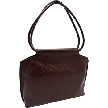 Kožená kabelka Celeste malá dolaro Barva: Vínová