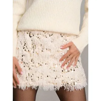 Dámské oblečení Sinsay - Mini sukně - zlatá - 994EY-GLD - 994EY-GLD-XXL