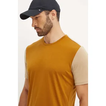 Pánské tričko Sportovní triko Salewa Fanes hnědá barva, 00.0000028833 82X, vel. S