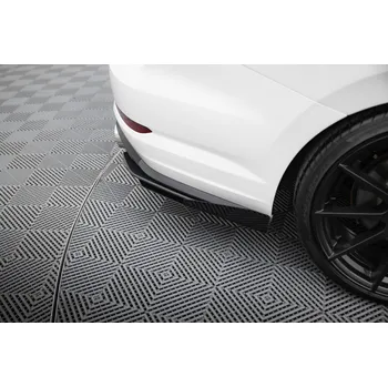 Tuning Maxton Design křidélka bočních difuzorů zad. nárazníku pro Volkswagen Jetta Mk7 GLI, černý lesklý plast ABS