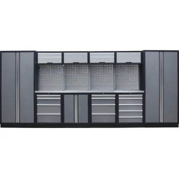 Dílenský regál Kvalitní PROFI dílenský nábytek - 4535 x 2000 x 495 mm - TGS1300A33