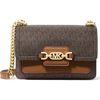 Kabelka Michael Kors Heather malá kabelka logo hnědá + doprava zdarma