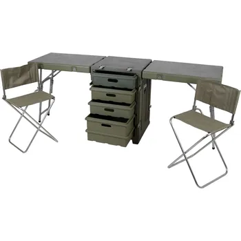 Dílenský regál Rozkládací stůl ve vodotěsném kufru, 1920 x 500 x 752 mm