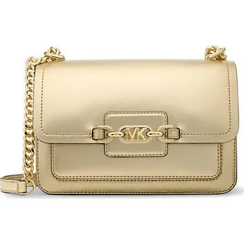 Kabelka Michael Kors kožená kabelka Heather large metallic zlatá + doprava zdarma