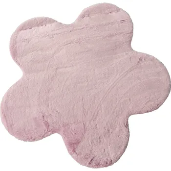 Home Styling Collection Dětský koberec květina TELOS, růžový, 90 x 60 cm