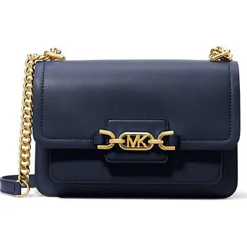 Michael Kors kožená kabelka Heather large tmavě modrá + doprava zdarma