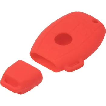 Auto elektroinstalace Silikonový obal pro klíč Mercedes 3-tlačítkový, červený