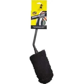 Meguiar's Supreme Angled Wheel Brush - luxusní mikrovláknový kartáč na kola, zahnutý