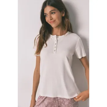 Dámské tričko Pyžamové tričko women'secret dámské, béžová barva, 3272330 01X, vel. XS