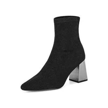 Dámské kozačky Polokozačky DeeZee 5758 Černá 37