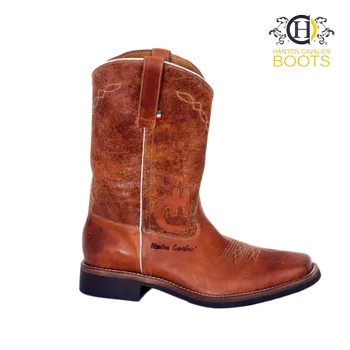 Pánské polobotky Hanton Cavalier Boots Hanton Cavalier Texas "BROWN" Velikost: 44