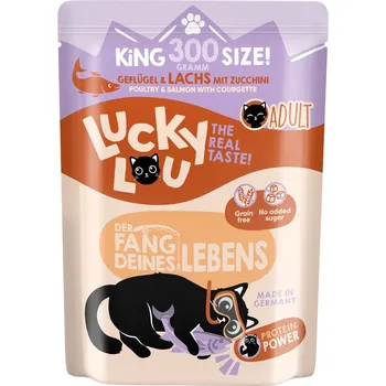 Krmivo pro kočku 300g Lucky Lou Adult - drůbež a losos