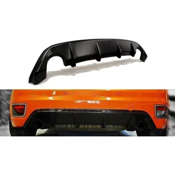 PC tuning Maxton Design vložka zadního nárazníku pro Ford Focus ST Mk2, černý lesklý plast ABS