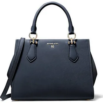 Michael Kors Marilyn medium kožená kabelka tmavě modrá navy + doprava zdarma