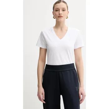 Dámské tričko Bavlněné tričko Armani Exchange dámské, bílá barva, XW000527 AF10356 XW000527.AF10356 00X, vel. XS