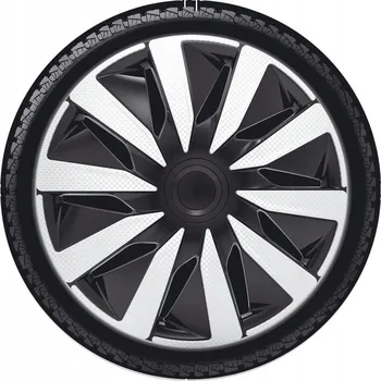Poklice na kolo Poklice 16" LAZIO CARBON SILVER/BLACK