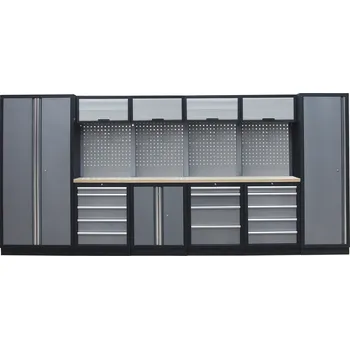 Dílenský regál Kvalitní PROFI dílenský nábytek 4235 x 495 x 2000 mm - TGS1300AJ Grey