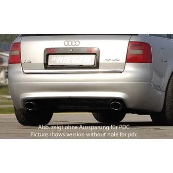 PC tuning Rieger spoiler pod zadní nárazník S6-Look pro Audi A6 4B avant před faceliftem r.v. 01/97-06/01, plast ABS bez povrchové úpravy