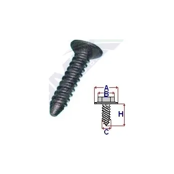 Auto elektroinstalace Plastový vrut