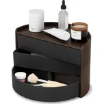 Organizér na kosmetiku Umbra MOONA - černý/ořechový