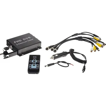 Autorádio Full HD černá skříňka - se záznamem obrazu z dvou kamer, 1x slot SD