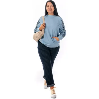 Dámské kalhoty JUSTINA 50 Tmavě modrá