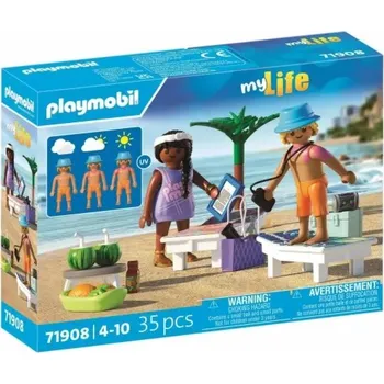 Stavebnice Playmobil Playmobil Sada figurek My Life 71908 Výlet na pláž