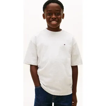 Dětské bavlněné tričko Tommy Hilfiger KB0KB09646.74.122.PPY2 šedá 09X, vel. 86