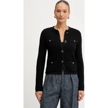 Dámské sako Sako s přídavkem vlny Twinset černá barva, 252TT3040 99X, vel. S