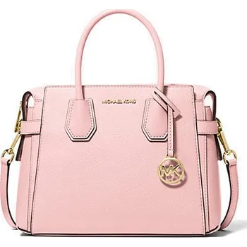 Kabelka Michael Kors Mercer small kožená kabelka růžová + doprava zdarma