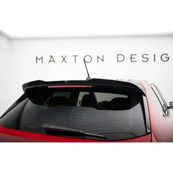 PC tuning Maxton Design prodloužení spoileru pro Škoda Fabia Mk4, černý lesklý plast ABS