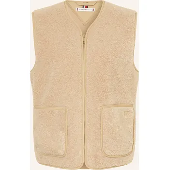 Dámská vesta Tommy Hilfiger Dámská Teddyfellová Vesta, aeg beige, 36