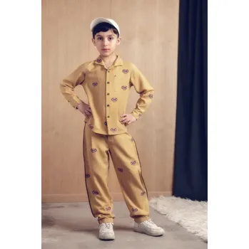 Chlapecké kalhoty Dětské kalhoty Mini Rodini E.T. 25830115 žlutá 10X, vel. 80-86