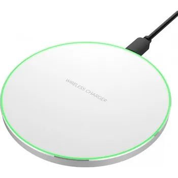 Bezdrátová nabíječka s podsvícením pro iPhone - bílá