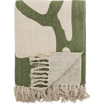deka Bloomingville, Deka Dalmine z recyklovaného materiálu 130 x 160 cm zelená - Formadore